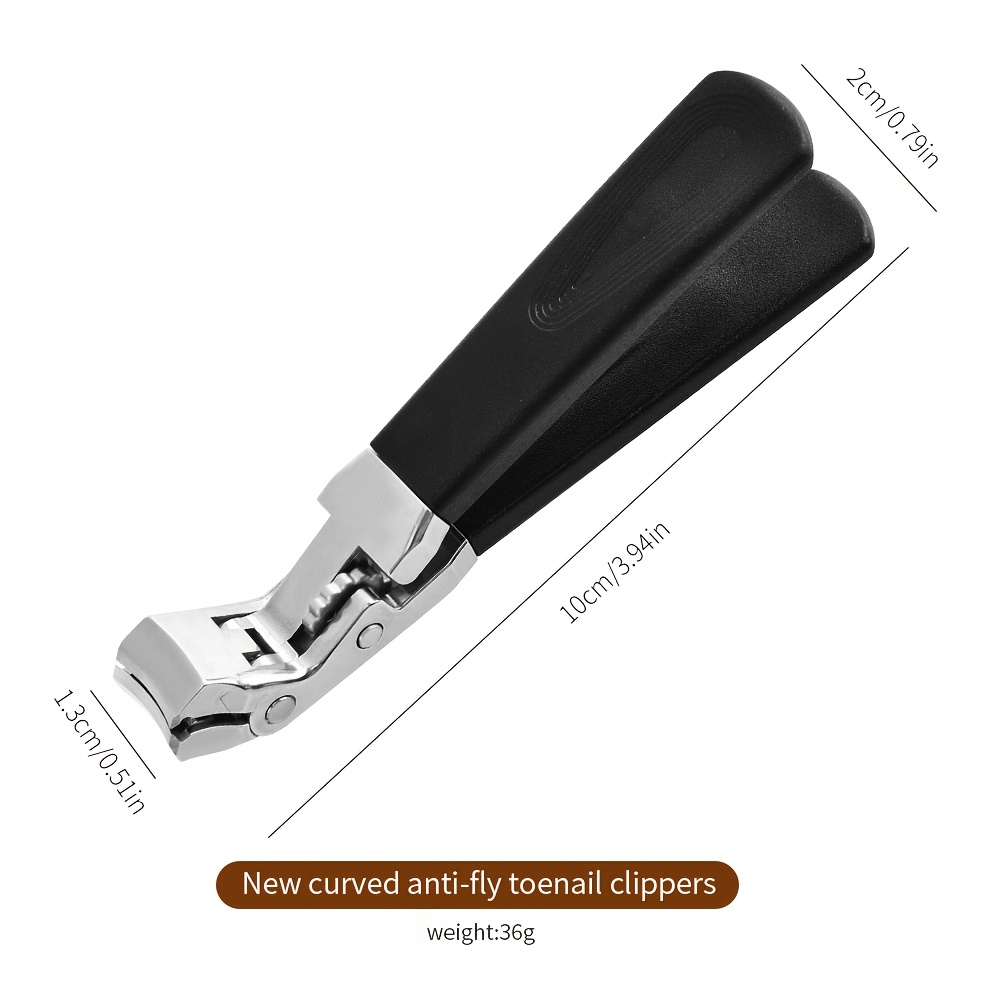 1Pcs Angled Head Nail Clippers for Seniors - Ergonomic Toenail Clipper for Thick Nails, Premium Steel Nail Cutter Trimmer
