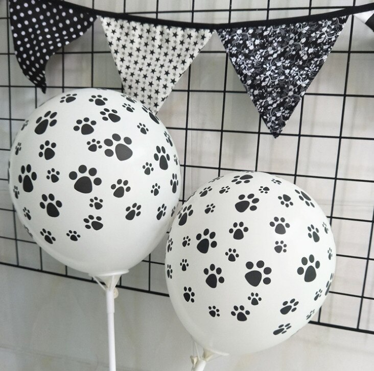 100 stks 3.2g Hond klauwen Latex Ballonnen Verjaardag Farm Thema Dier patroon Helium Party Decor