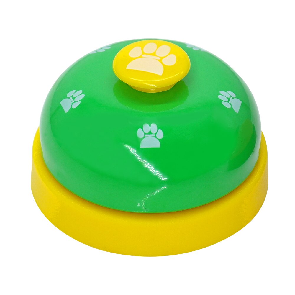 Dog Pet Call Bell Cat Feeding Ringer IQ Training Interactive Toy Pet Toys Eating Food Feed Reminder Called Dinner Bell: Green