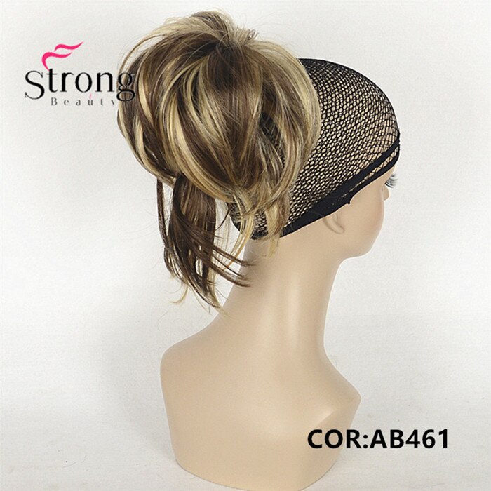 12 Inch Adjustable Messy Style Ponytail Hair Extension Synthetic Hair-Piece with Jaw Claw COLOUR CHOICES: AB461