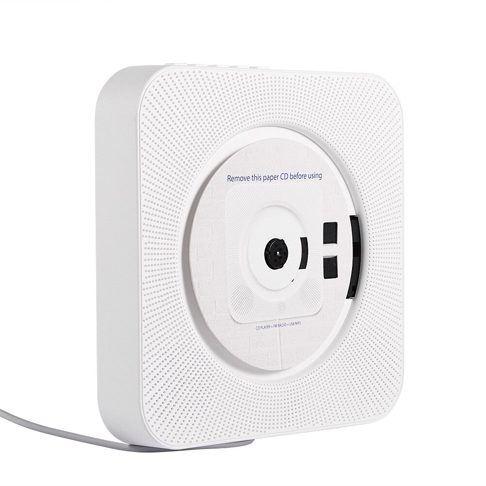 Portable Wall Mounted Bluetooth Stereo Remote Control CD MP3 Player UK Plug CD CD-R CD- RW MP3 WMA Music