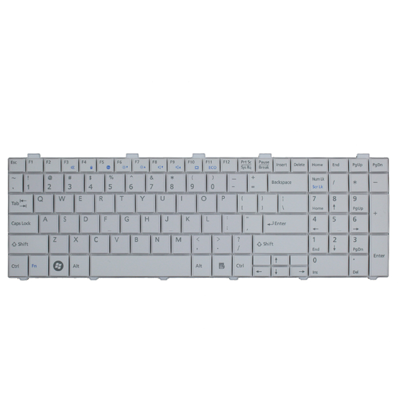 US Keyboard For Fujitsu Lifebook AH530 AH531 NH751 A530 A531 Black English Laptop Keyboard: White