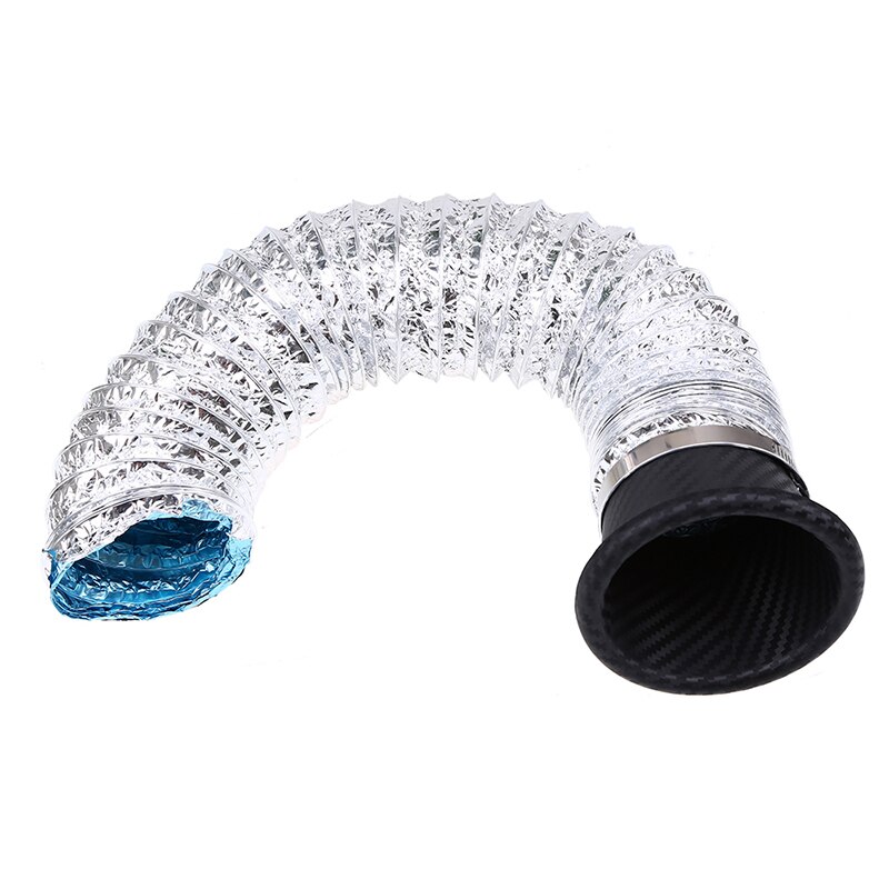 POSSBAY Car Front Bumper Turbo Air Intake Pipe Turbine Inlet Air Funnel Kit Round Rectangle ABS Plastic Cold Air Intake System