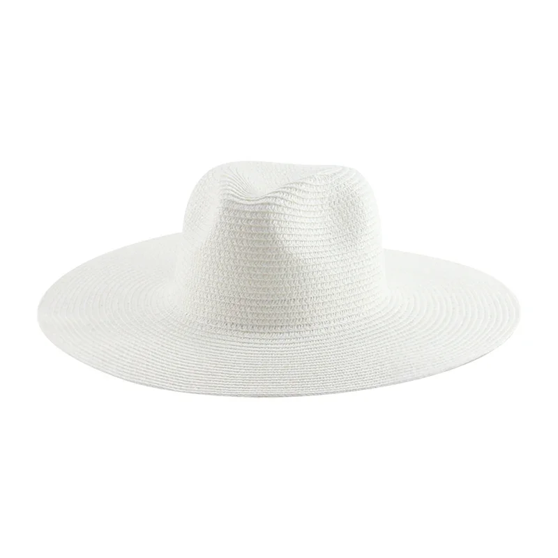 Vrouwen Hoeden Grote Rand 11Cm Mannen Vrouwen Kaki Wit Zwart Stro Hoeden Zon Strand Vrouwen Zomer Emmer Hoeden sombrero De Mujer: Army Green