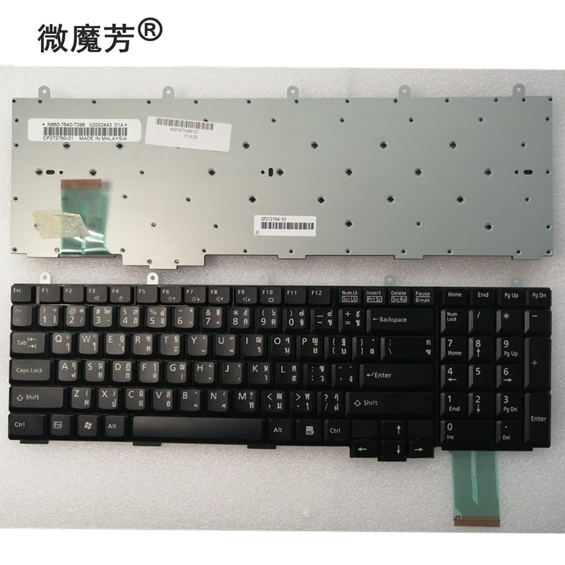 Teclado para Fujitsu LifeBook N6410 N6420 N6460, reemplazo de teclado para portátil,