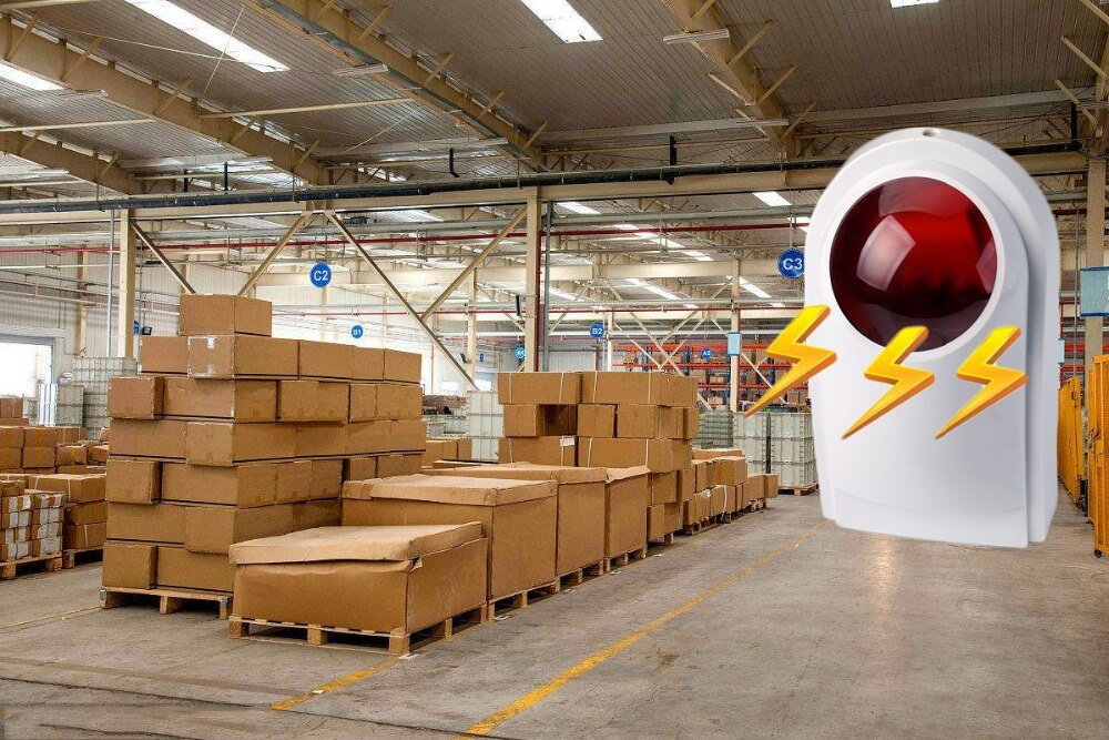 PSCBT Smoke Detector Fire Alarm Protection Sensor Spot Alarm Siren System for Warehouse Office Home Apartment