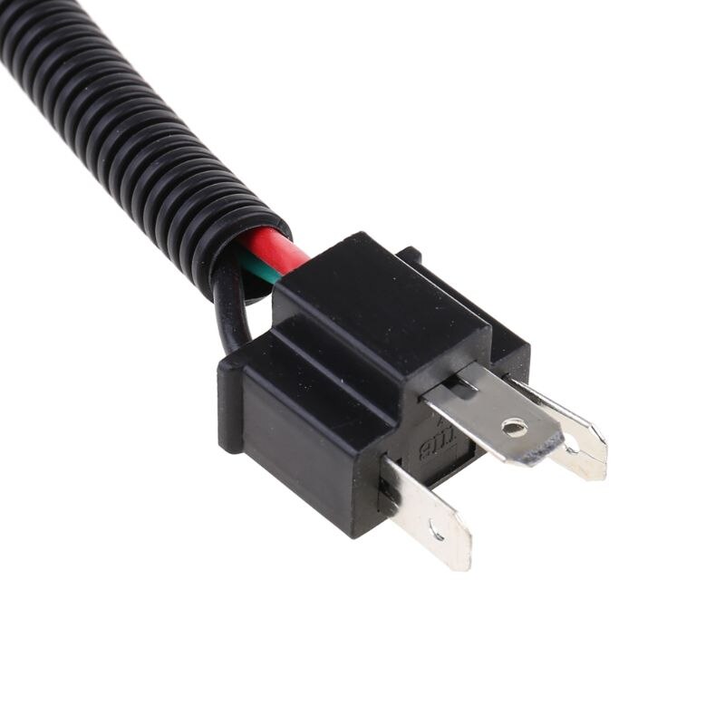 2 stuks  h4 9003 keramische kabelboom stekker kabel koplamp connector verlengstuk  e7ca