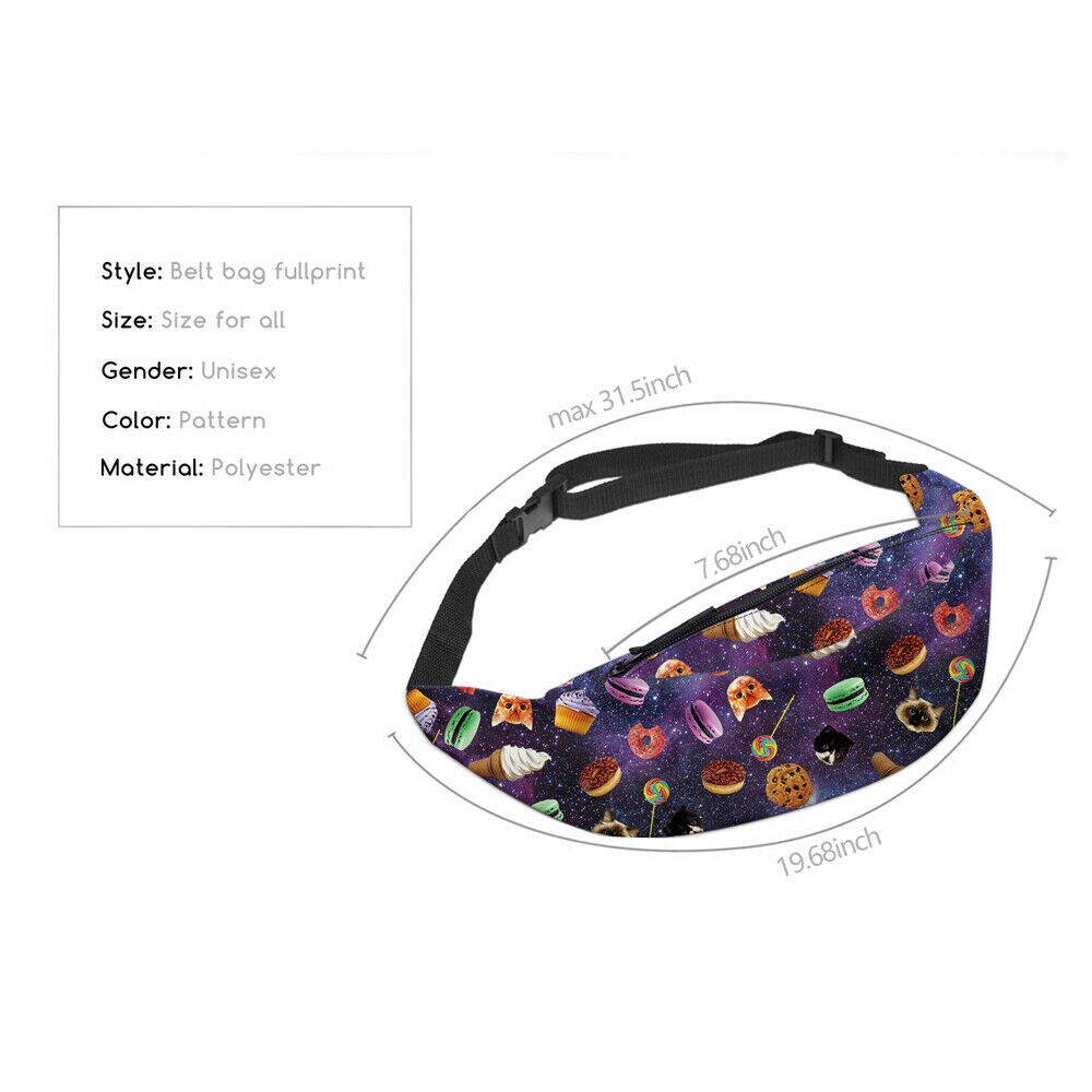 Moda Feminina Menina Bolsa de Viagem Hip Bum Saco Da Cintura bloco de Fanny Correia Bag Mini Bolsa: 6