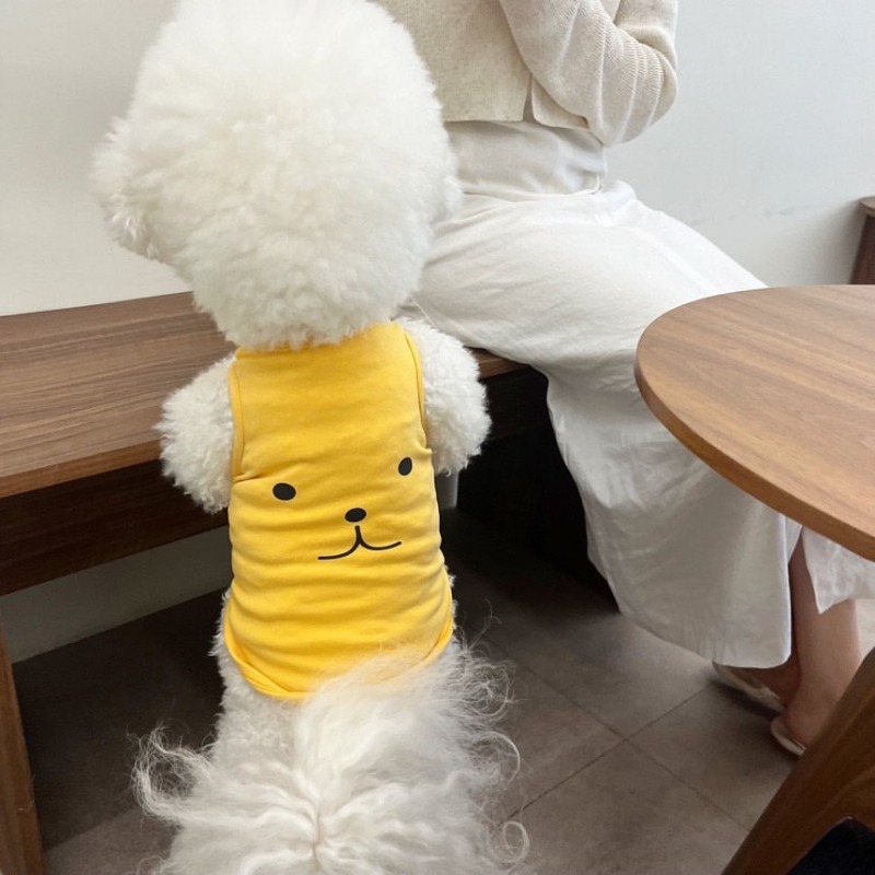 Camiseta fina para cães gatos filhote de cachorro verão colete teddy pomeranian pequeno médio respirável roupas para cães regatas para animais de estimação traje