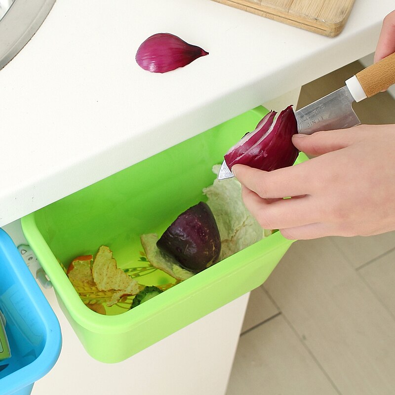 Poubelle/canette/organiseur de cuisine | Pour fournitures de cuisine, seau pour ordures Cube poubelles canettes poubelle zéro articles de cuisine