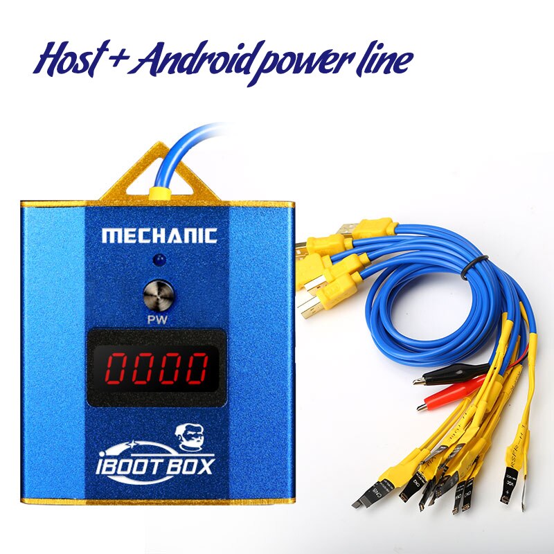 Mekaniker iboot box telefon reparation strømledning 5v-28v 6- port usb 4 digital led batteri strøm apple android telefon strøm test linje: Til android