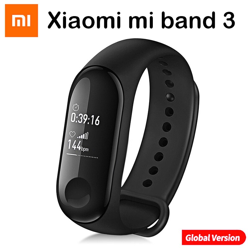 Versione globale Xiaomi Mi Band 4 Smart Bracelet impermeabile Fitness Tracker Sport Smart Band schermo AMOLED Bluetooth smartband: Mi 3 Global Version