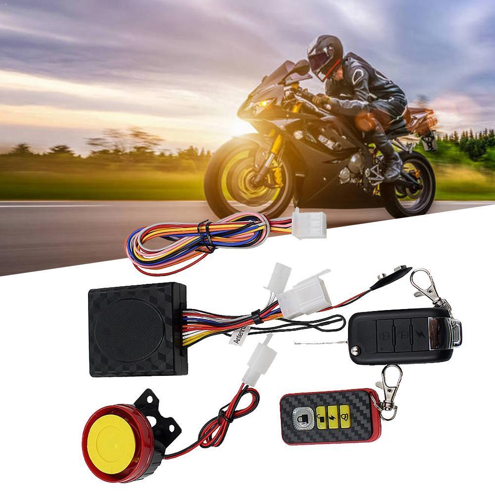 Universal Motorcycle Bike Alarm Flashing Sound Alarm Remote Key Start Start System H9X2