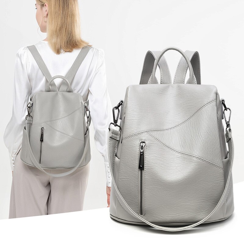 Damenrucksack, schlicht, geräumig, diebstahlsicher #39 ideal für freizeit und reisen.
