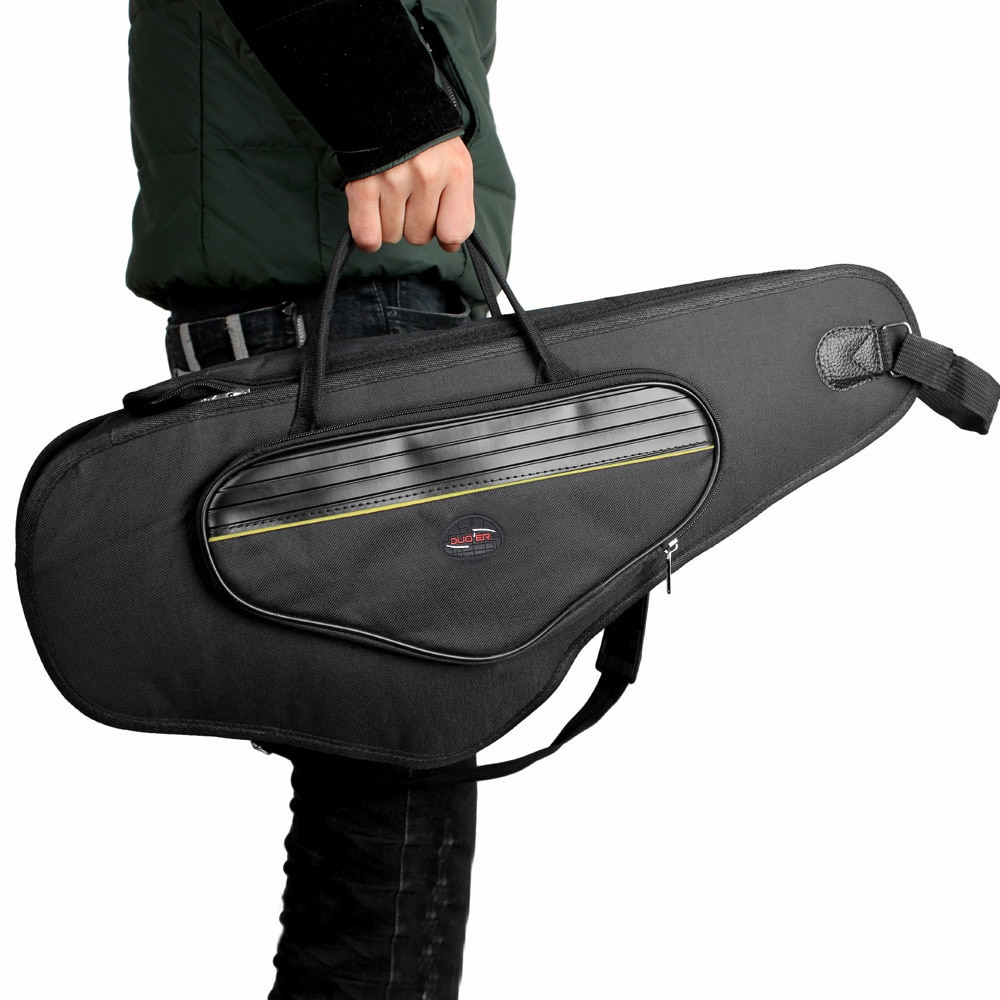 600D waterbestendig Saxofoon Gig Bag Oxford Doek Rugzak Verstelbare Schouderbanden Pocket 5mm Katoen Gewatteerde voor Alto sax: Default Title