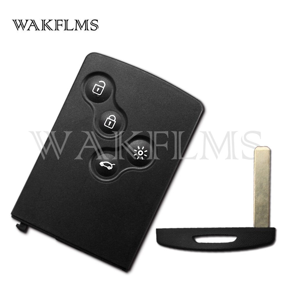 4 Buttons 433MHz PCF7953 Chip Passive Keyless Go / Entry Remote Car Key Smart System For Renault Clio IV Captur
