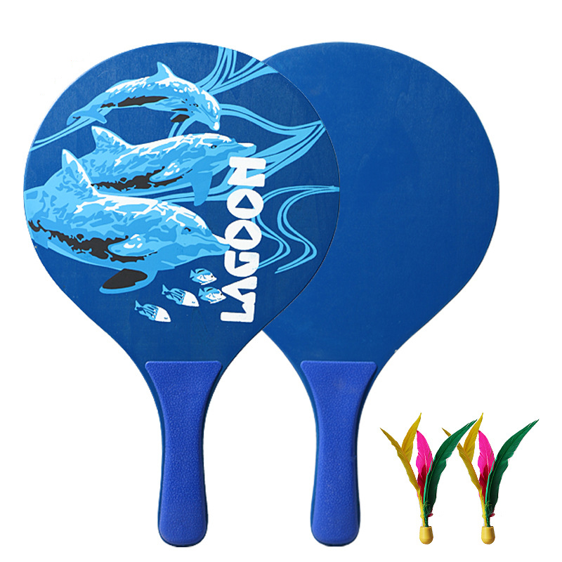 Strand Paddle Bal Game Set Strand Paddle Badminton Racket Indoor En Outdoor Badminton Spel Battledore Voor Kinderen Tieners-40