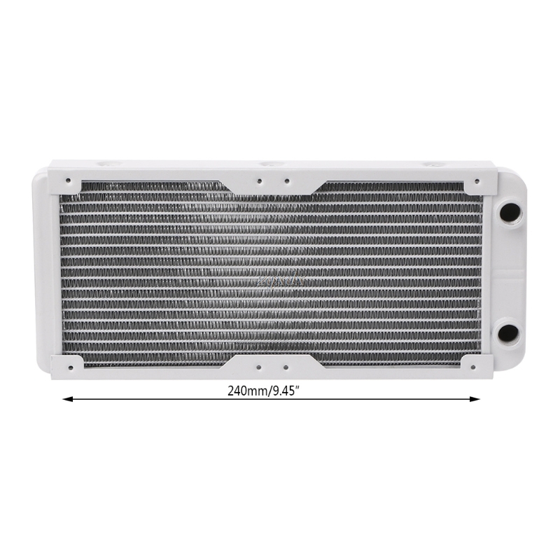 1PC White 120/240/360mm Aluminium Water Cooling Computer Radiator Water Cooler 18 Tube CPU Heat Sink Exchanger