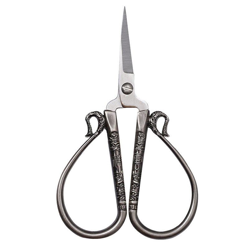 Tijeras de corte de nube de 12CM, tijeras de corte de papel, bordadas, clásicas, clásicas, europeas, Vintage, para costura a medida: bronze