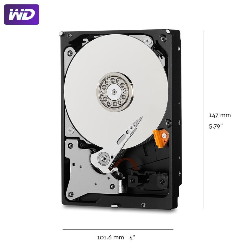 Wd lilla overvågning 1tb harddisk disk sata iii 64m 3.5 &quot; hdd hd harddisk til sikkerhedssystem videooptager dvr nvr cctv