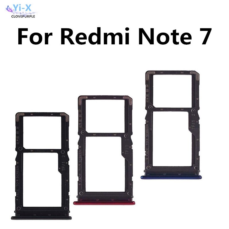 Support de carte SIM pour Xiaomi Redmi Note 7 / Note 7 Pro, 1 pièce