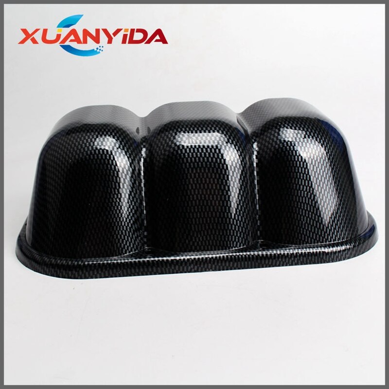 Universal Carbon Fiber 2.5" 60mm Single/Triple Hole Dash Gauge Pod Mount Holder Black Universal Car Styling Automotive Accessori