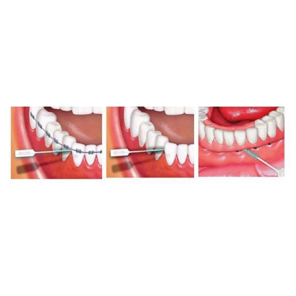 200 stk/æske plastik tandtråd mundpleje interdental børste mundtlige rene tænder stick tandstikker tandstikker