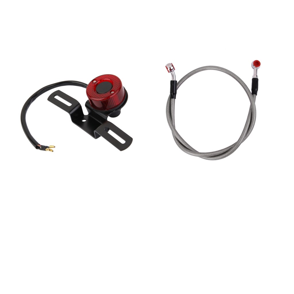 Led achterlicht remlicht met 90cm remkabels geschikt voor harley sportster 883 1200 xl