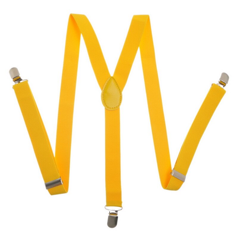 Justerbare elastiske seler til voksne unisex kvinder mænd y form elastiske clip-on seler 3 klips bukser seler: 14