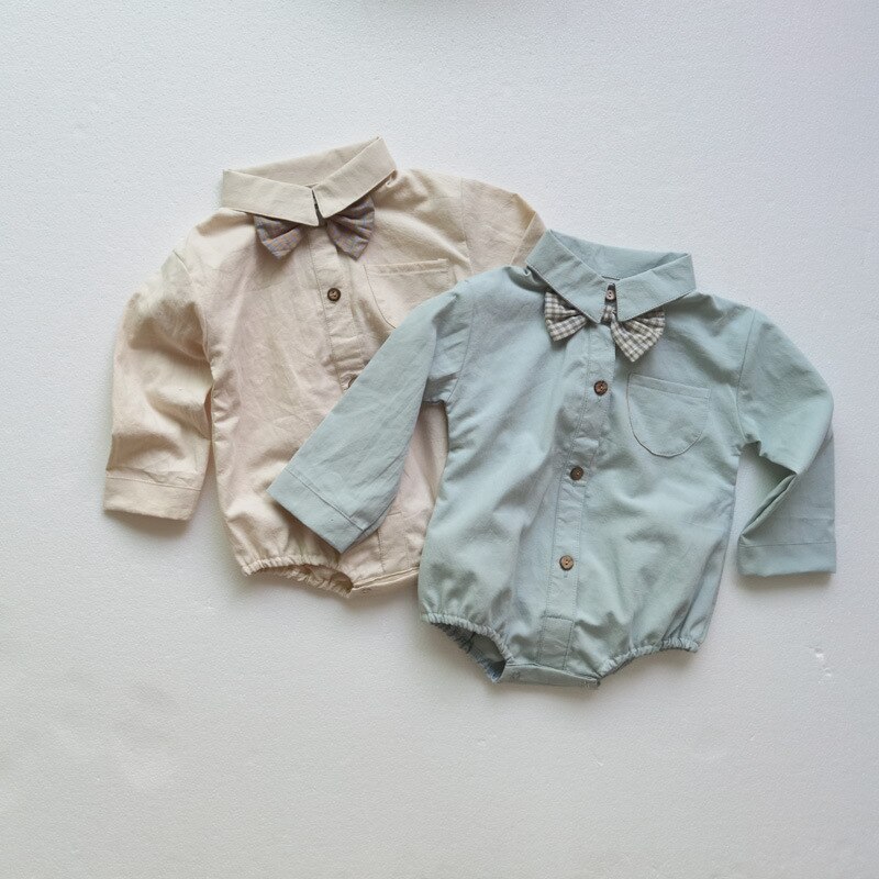 Babybody für jungen, kleidung für Höhle 1 st. geburtstag, Gentleman-hemd-Gesamt mit fliege, babyprinz-strampler für kleinkinder