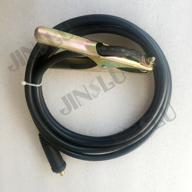 welding machine accessories 300Amp electrode holder 3M cable+300 Amp earth clamp 3M cable,both with DKJ35-50 connector