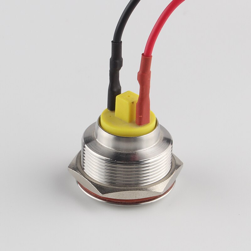 Illuminate Signal Light 25mm Waterproof Metal Indicator Light Stainless Steel 6v 12v 220v Led Pilot Signal Lamp with Wire