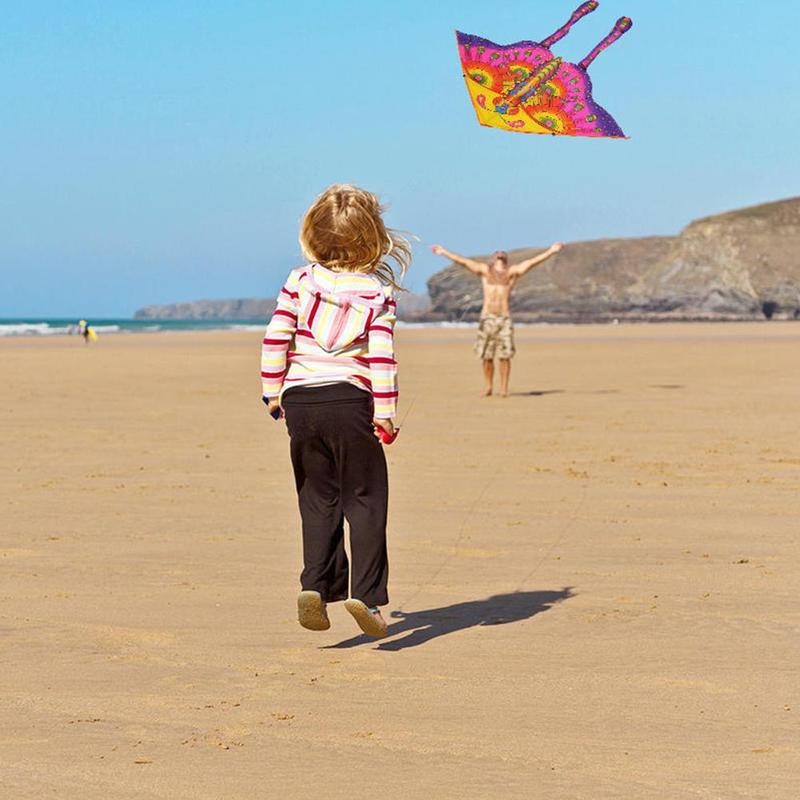 Children Cartoon Butterfly Kite Suitable Age About 5 Years Old Breeze Easy To Fly Inclued Kite 30 Meter Line Transparent Cloth