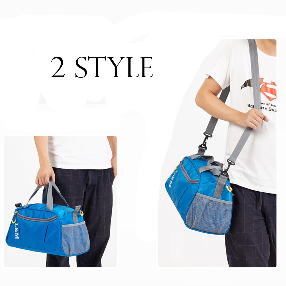 L & M léger et Durable sport Gym sac de sport femmes hommes pour Gym Fitness formation épaule sacs à main sac de Yoga bagages