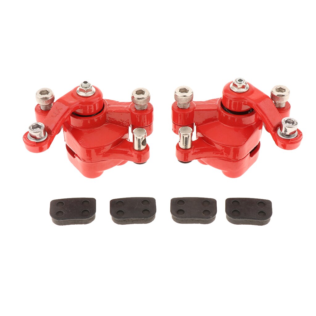 2 Pieces Metal Left+Right Disc Brake Caliper For Bike,Go Kart