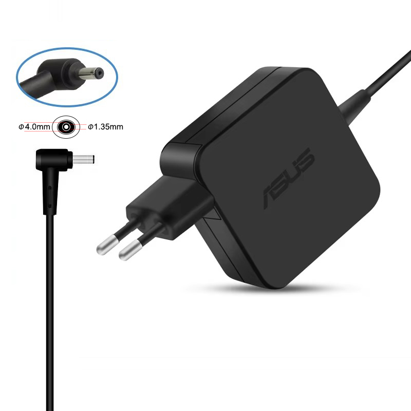 Oryginalny zasilacz sieciowy cargador adp -45w 19v 2.37a 4.0 x 1.35mm do laptopa asus  d541sc d555y d540y f540b f540ba f540bp f540ua: Czerwony