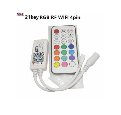 Magic Home DC5V 12V 24V Bluetooth Draadloze Wifi Controller, rgb/Rgbw Ir Rf Led Controller Voor 5050 WS2811 WS2812B Pixel Led Strip: 21k RF RGB wifi 4pin