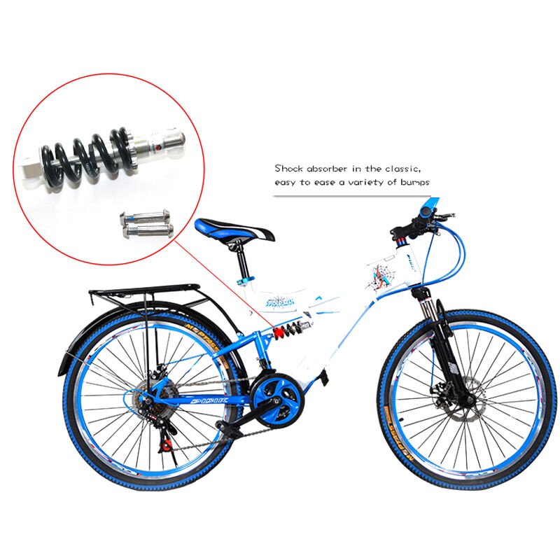 Folding Bike Mountain Bike Rear Shocks 100/125/135/150mm*1000LBS Spring Shock Absorbers BZR002