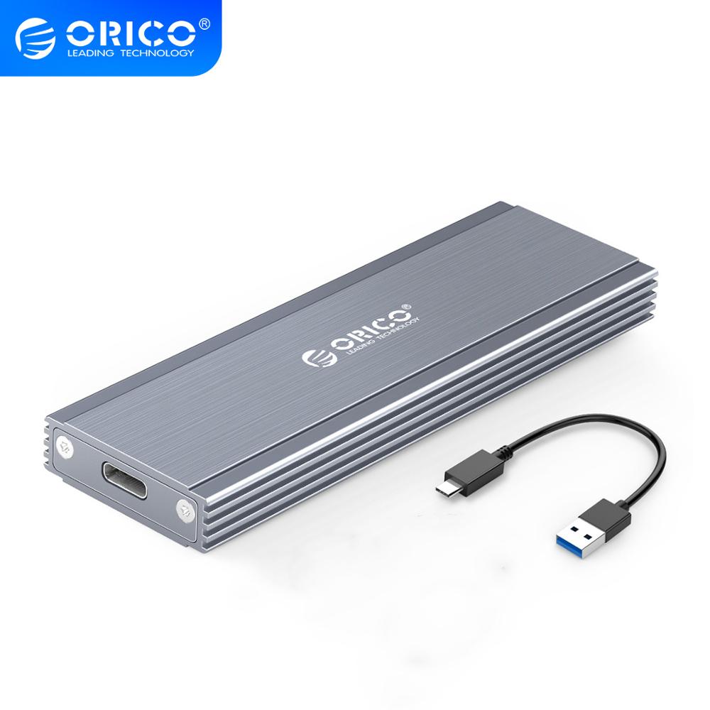 ORICO M.2 SSD Enclosure Adapter NVMe NGFF Aluminum M2 SSD Case USB3.1 Type-C Gen2 10Gbps for 2230/2242/2260/2280 SSD Up to 2TB