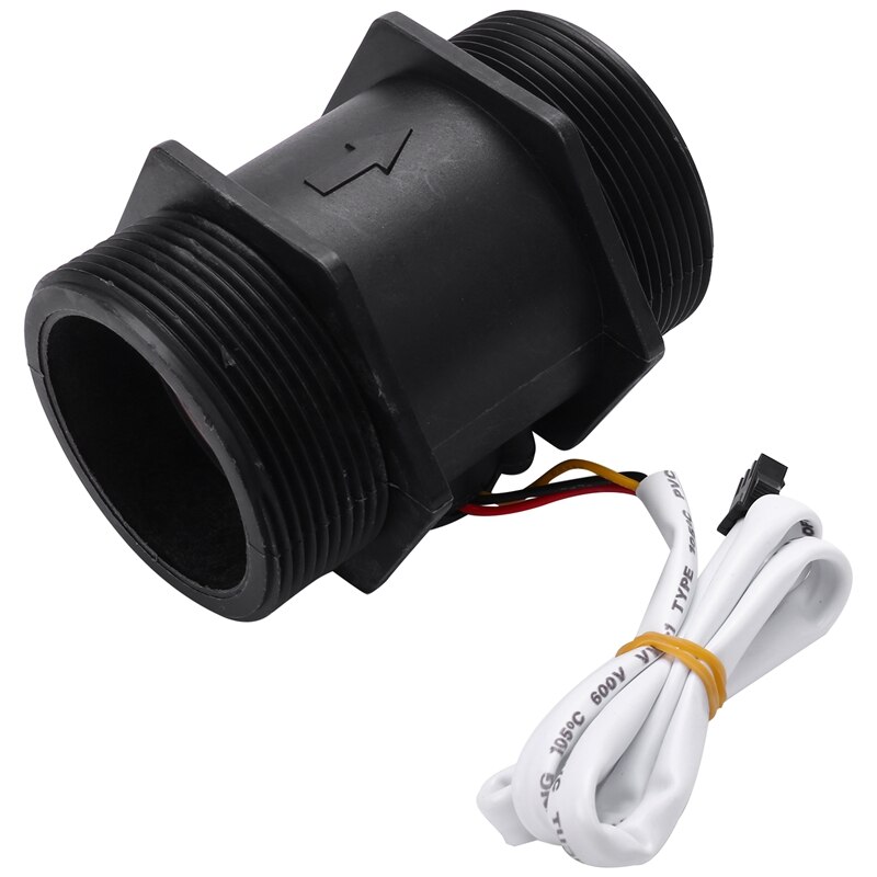 DN50 Plastic Hall Turbine Water Flow Meter Sensor 2 Inch Flow Sensor 5-250L/Min: Default Title