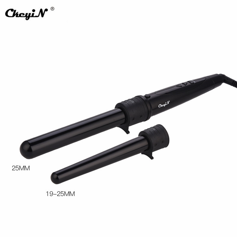 Ckeyin lokówka lokówki robić włosów 9-32MM profesjonalne kędzior żelazka 0.35 robić 1.25 Cal ceramiczne narzędzia robić stylizacji włosów tong wymienne 45: HS003HD i C