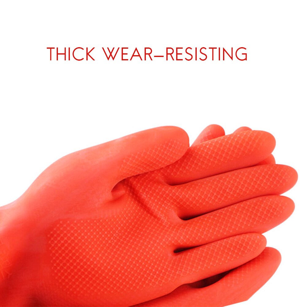 Látex mágico antideslizante para lavar platos, 1 par, 55cm, esponja de goma para lavar platos, guantes para fregar la limpieza de la cocina
