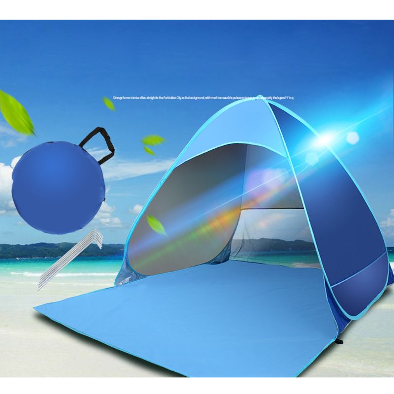 Upgrade Strand Tent Uv Zon Onderdak Waterdichte Lichtgewicht Strand Zonnescherm Luifel Cabana Strand Tenten Fit 2-3 persoon