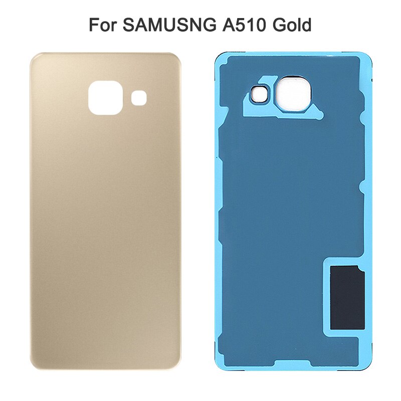 Zurück Batterie Hinten Glas Abdeckung Für Samsung Galaxis A5 A510 A510F A510FD Zurück Batterie Glas Abdeckung Hinten Tür Gehäbenutzen fallen: A510 Gold