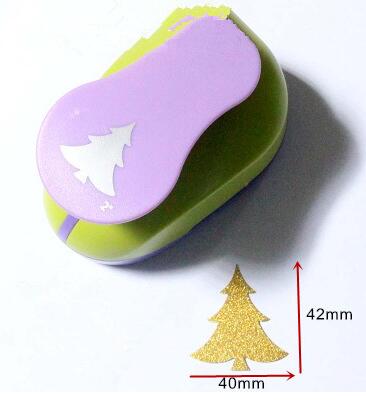 Free Ship many size Christmas Tree Shape craft punch Scrapbooking School DIY Cedar Paper Cutter EVA foam Trees Hole Punches: 42mm