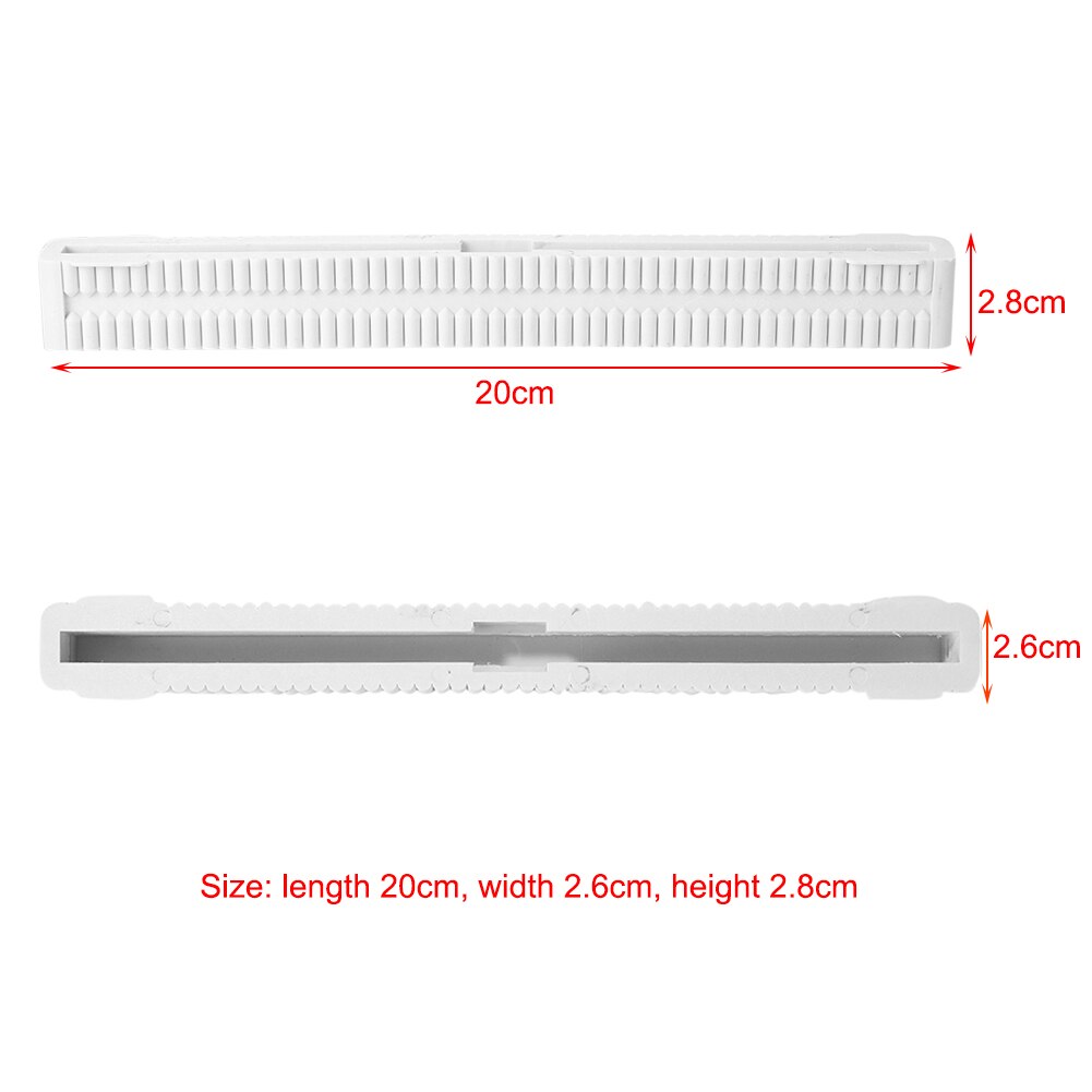 Surf-longboard-zubehör: finnenkasten für 10.5- zoll-hardboards plus fiberglas-longboards, mittelfinnenkasten für surfbretter: Weiß 8 zoll