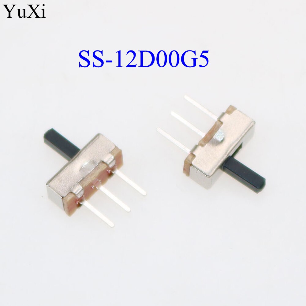 YuXi SS 12D00 SS12F15 Slide switch slide gear fluctuation band 2/3 file single double horizontal mini horizontal power supply: SS-12D00G5