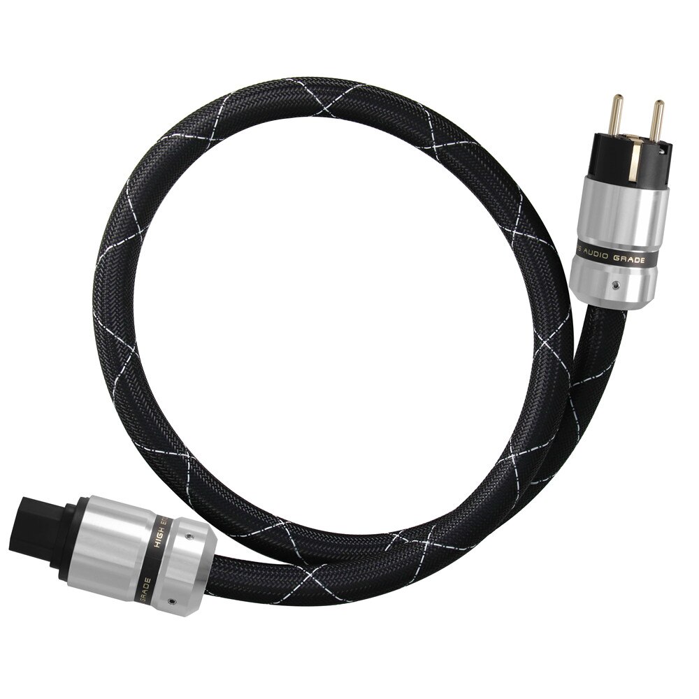 Hi-End Gold Plated Schuko Power plug IEC Connector for DIY Mains power cable