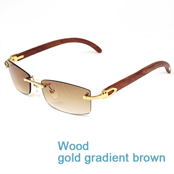 Luxe Vierkante Zonnebril Gevlekte Echt Buffelhoorn Heren Zonnebril Vintage Festival Carter Buffs Zonnebril: wood gold brown