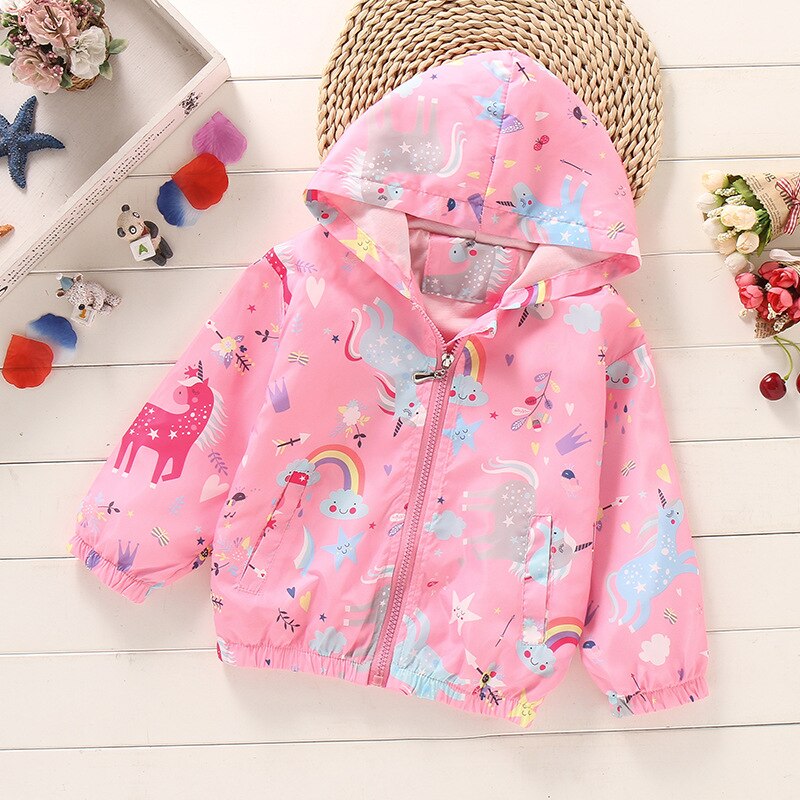 Mädchen Jacken Mäntel Einhorn Regenbogen Winter Herbst freundlicher Mantel freundlicher Jacke lässig Mit Kapuze Oberbekleidung Mäntel freundlicher Kleidung 3 8ys